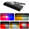 Car Strobe Light 12V Vehicles 12Pcs LED Windshield Dashboard Warning Light White Light. 