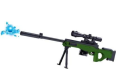 PUBG AWM Sniper Toy Gun with Laser Target Big Size PUBG Battleground Toy Gun GELBLASTER ( 2000 GEL BULLETS ). 