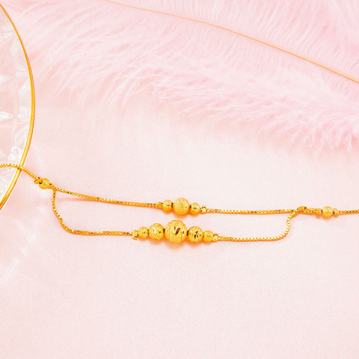 %E3%80%90Cheap%E3%80%91Imitation%2018k%20gold%20anklet%20frosted%20first%20day%20shayo%20summer%20beach%20foot%20jewelry%20women's%20ornaments%20-%20Image%204