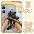 Waterproof protective case Phone Case For Blackview A52 Black pearl pendant Anti-knock Bear bracelet phone case cute. 
