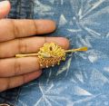 ESH Gold plated Stylish small hansaputtuwa agasthi Kandiyan saree Brooch / Saree Pin For Women. 