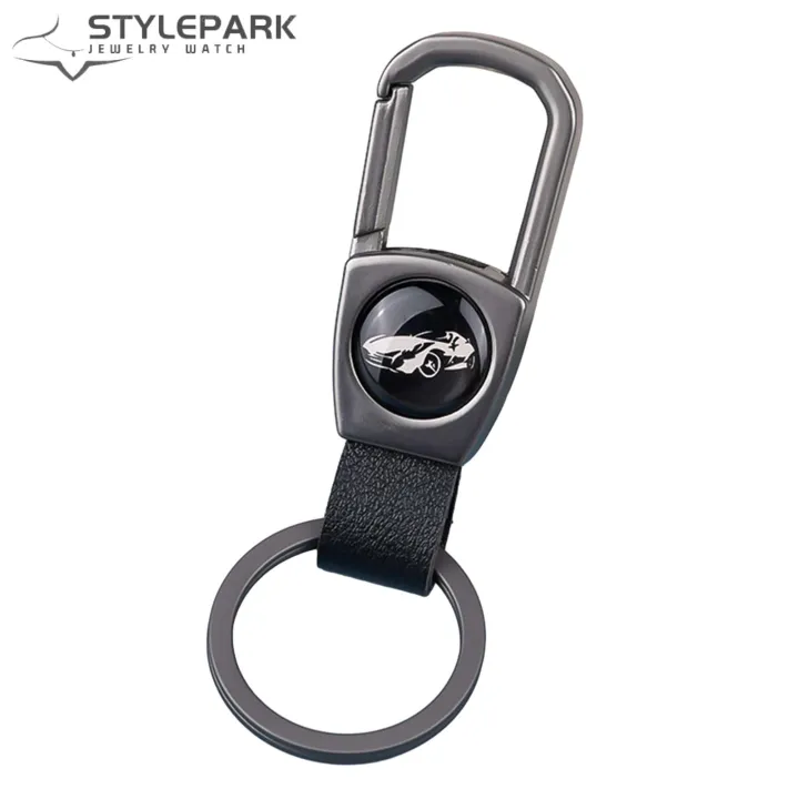 Anti-loss%20Keychain%20Holder%20Stylish%20Durable%20Electroplated%20Keychain%20with%20Faux%20Leather%20Buckle%20Anti-lost%20Car%20Key%20Ring%20Bag%20Pendant%20Multi-purpose%20Keychain%20Holder%20-%20Image%203