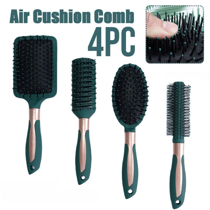 4pcs Hair Brush Comb Set,Professional Salon Hair Brushes Set,Salon Hairdressing Styling Tool for Precise Styling and Manageable Hair