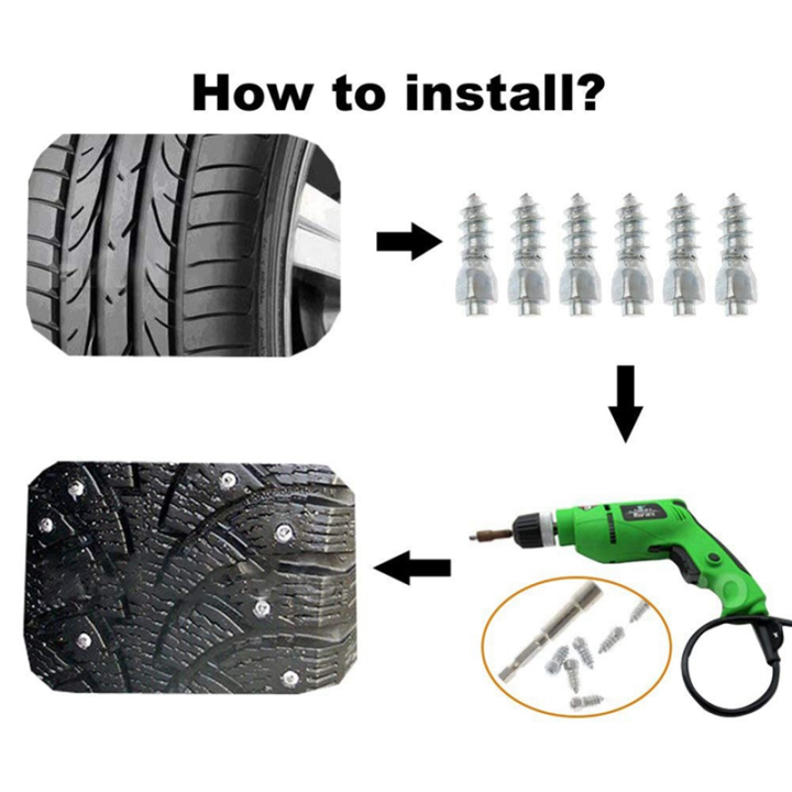OUMERY%20200PCS%2012mm%20Tire%20Studs%20Carbide%20Screw%20Snow%20Spikes%20Anti-Slip%20Anti-Ice%20for%20Car/SUV/ATV/UTV%20Car%20Tire%20Stud%20-%20Image%203