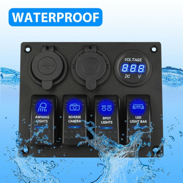 12-24V%204%20Gang%20Toggle%20Blue%20LED%20Rocker%20Switch%20Panel%20Circuit%20Breaker%20Waterproof%20for%20Car%20Marine%20Boat%20-%20Image%206