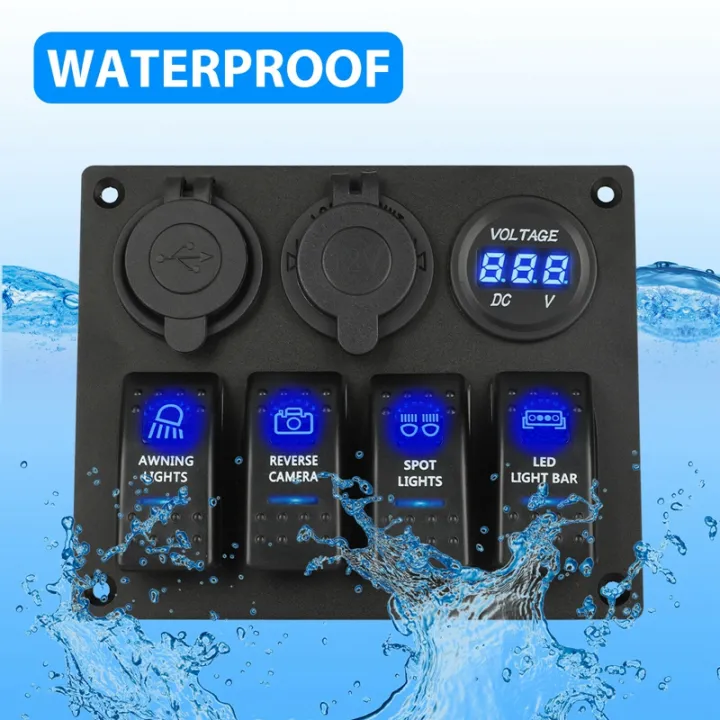 12-24V%204%20Gang%20Toggle%20Blue%20LED%20Rocker%20Switch%20Panel%20Circuit%20Breaker%20Waterproof%20for%20Car%20Marine%20Boat%20-%20Image%206