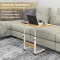 Side Table with Wheels, Laptop Table, Height Adjustable, Standing Desk, Laptop Stand, Computer Table, Mobile Side Table, Laptop Table for Bed, Laptop Table, Side Table, Standing. 