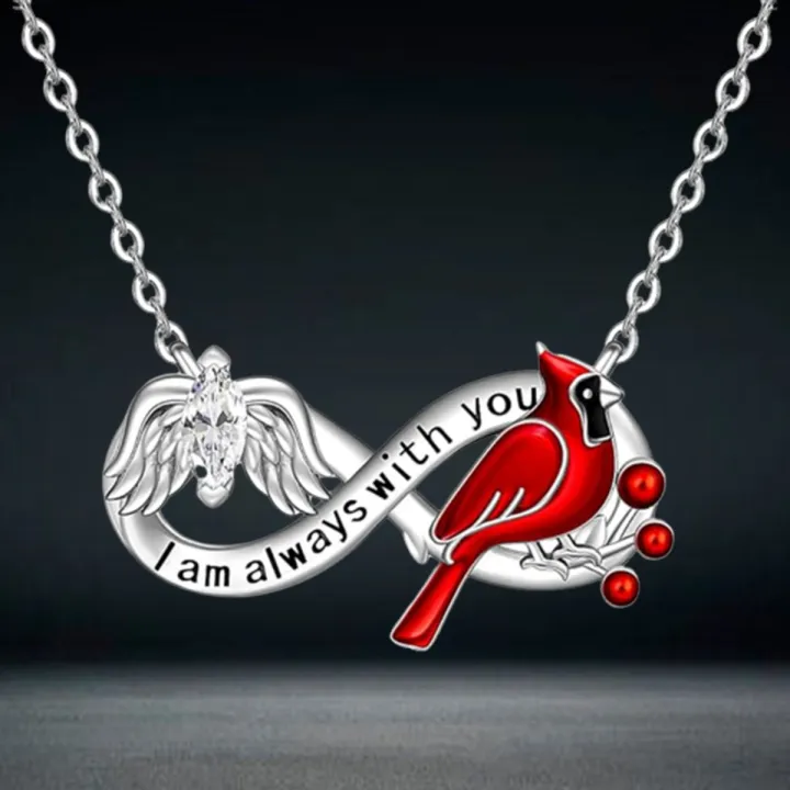 Cute%20and%20Fashionable%20Red%20Bird%20Cardinal%20Angel%20Wings%20Infinity%20Symbol%20Pendant%20Necklace,%20A%20Perfect%20Gift%20for%20Your%20Lover%20and%20Friends%20-%20Image%204