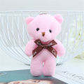Cute Mini Teddy Bear Doll Keychain Cartoon Small Key Chain Student Bag Pendant Jewelry Party Gift. 