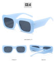 New big box sunglasses European and American fashion ladies sunglasses trend wide-leg sunglasses. 