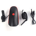 Bike Bicycle USB Rechargeable Cycling Flashing Head Front Light Lamp with Horn. 
