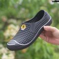 Men ; Hole Non-Slip ‐〗： Beach - Breathable New Korean Style Shoes Shoes Rubber Shoes Summer Empty Plastic 2019 Closed Toe Lazy Cool ；. 