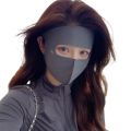 Portable Anti-UV Ice Silk Sunscreen Mask Eye Corner Protection Outdoor Face Shield Face Gini Mask Traceless Sun Protection Driving Face Cover Ladies/Girls. 