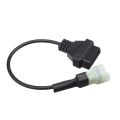 6 Pin to OBD 16 Pin Adapter OBD2 Fault Diagnostic Cable for KTM Duke RC 2011 - 2017 Motorcycles. 