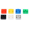 Tactile Push Button Switch Cap, Square Replacement Push Button Switch Caps 7 Colors for Industrial Use. 
