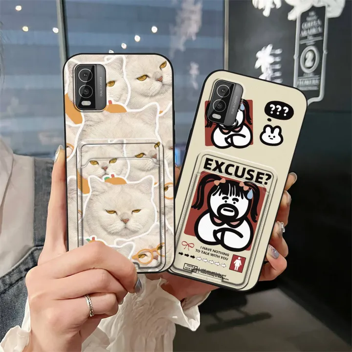 Card%20bag%20Cover%20Phone%20Case%20For%20Nokia%20C210%20Card%20slot%20TPU%20Graffiti%20protective%20Fashion%20Design%20Cute%20Full%20wrap%20Shockproof%20-%20Image%205