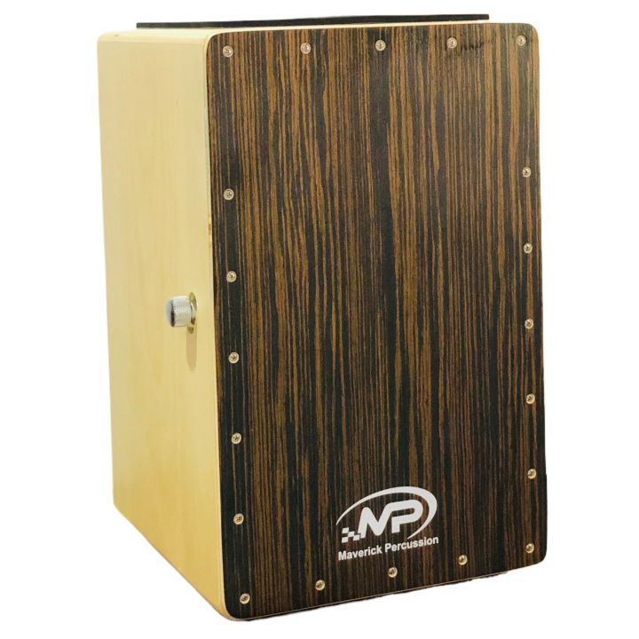 MP%20%20Adjustable%20Cajon%20box%20with%20padded%20Bag%20Maverick%20Percussion%20Adjustable%20Snare%20Wire%20Cajon%20Box%20Drum%20with%20Padded%20Gig%20Bag%20and%20padded%20foam%20seat%20-%20Natural%20Faceplate,%2019"x12"x11"%20MP%20Cajon%20-%20Image%205