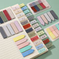 【MINISO】 100 Sheets/Pack Morandi Memo Pad Stickers Decal Sticky Notes Bookmark Scrapbooking DIY Kawaii Notepad Diary Stationery Supplies. 