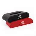 Red  Leather Car Tissue Box Holder For Toyota Camry Altis Vigo Fortuner CHR Vios Yaris Ativ Hilux REVO Avanza sienta hiace commuter innova Fortuner. 