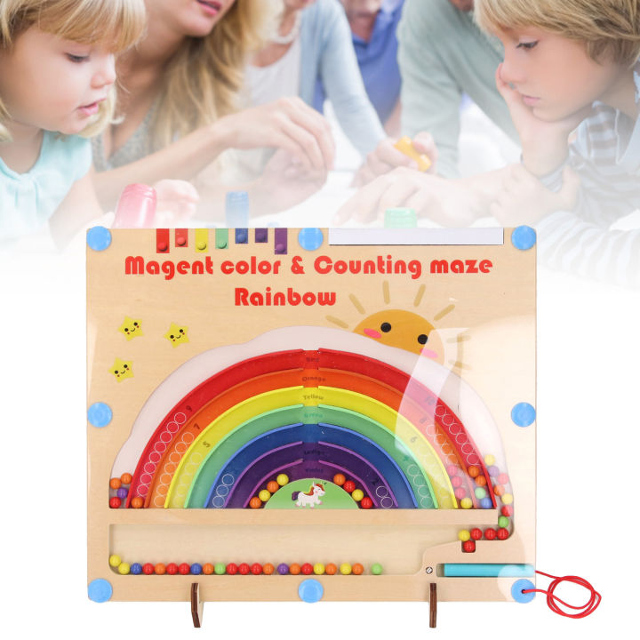 Wooden%20Color%20and%20Number%20Maze%20Board%20Safe%20Colorful%20Color%20Matching%20Board%20Game%20Early%20Learning%20for%20Toddlers%20-%20Image%204