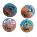 Kalimbas Portable Mbira Handpainted Patterns Exquisite Thumb Piano Music Instrument for Adults. 