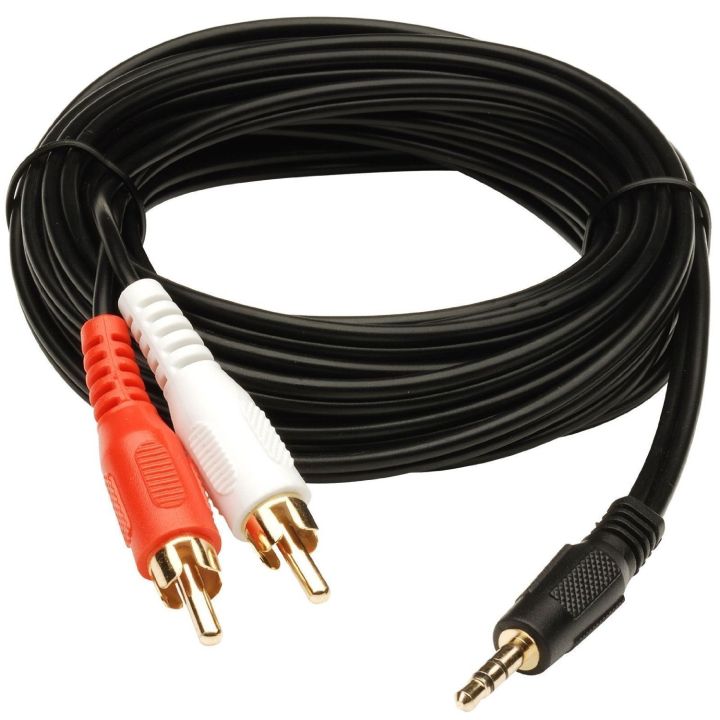 3.5mm Stereo to 2 RCA 1.5 Meter Cable (2RCA tO AUX)
