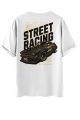 Grapic T shirt  - Grapic Man Street Racing Oversize Cotton Print Jet black and white Cotton Tee S to 3XL Esthetic T shirt Anime T shirt. 