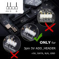 Ws2812b Rgb Led Strip 5v 3 Pin Addressable Led Headers Pc For Aura Sync / Mystic Sync / Rgb Fusion 2.0. 
