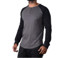 Gray And Black Long Sleeves Men's T Shirt New Style 155GSM Comfortable, Durable & Soft Material.. 