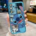 Samsung Galaxy M55 M15 5G Happy Stitch Soft Phone Case Smile Monster Clear Candy Silicon Case Camera Protector Cover. 