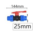20/25/32/40/50mm Plastic Water Quick Valve PE 3-Way Fast Connection Pvc Valves Accessories 1pcs. 