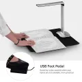 F50 Foldable HD High Speed USB Book Image Document Camera Scanner 15 Mega-Pixels A3 & A4 Scanning Size with LED Light for Classroom Office Library Bank for Windows. 