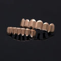 【HOT】 Classic Fashion 6/6 Teeth Grillz Hip Hop 14K Gold Plated Tooth Caps Decor Braces Dental Grills For Women Men Jewelry. 