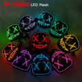 LED Glowing Mask for Halloween, Party Light Up Masks, Glow in Dark, Scary Masquerade Masks, Festival Purge Light Mask. 