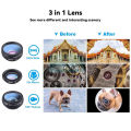 DoomHot Phone Camera Lens Smartphone Mobile Phone Lenses Cell Phone Lens Wide Angle Micro Camera 2 IN 1 Clip Lens Professional Universal Clip Phone Lens for iPhone Huawei Xiaomi Samsung Other Smartphones. 