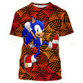 2023 new hot sale Sonic graphic t shirts summer fashion casual trend okay round neck 3D printed streetwear tops. 