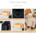 2 Slice Wide Slot Automatic Bread Sandwich Pop Up Toaster Removable Crumb Tray Multifunction Electric Toaster Maker. 