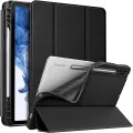 Samsung Galaxy Tab S8 Ultra 14.6 Inch 2022 Case Cover With Pen Holder - BLACK. 