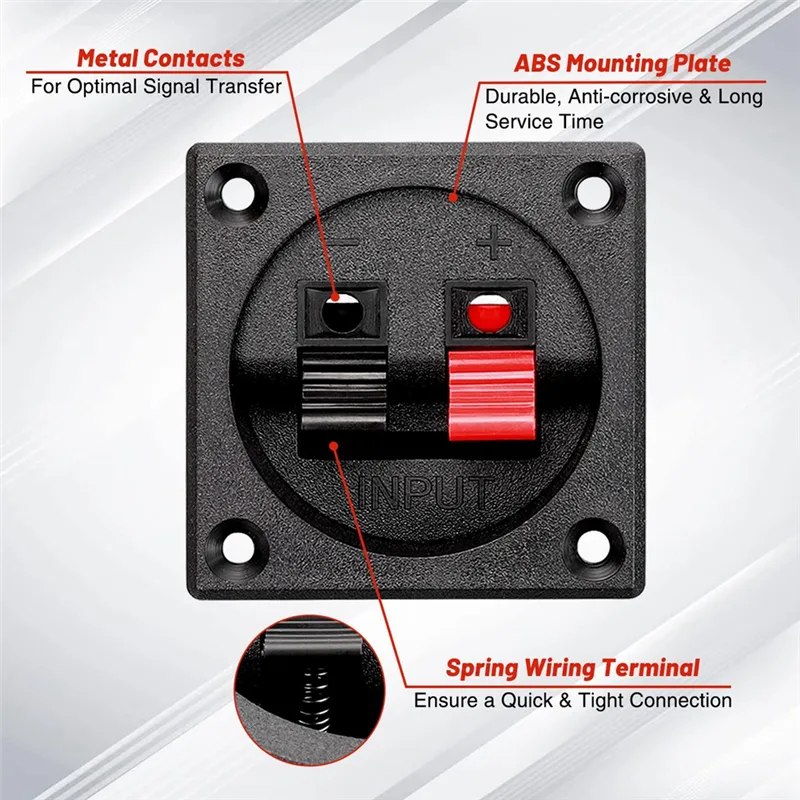 Spring Speaker Connector 4PCS 3.5" Speaker Terminal Cups - Spring ...