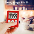 Cooking Timer LCD Digital Screen Clock Kitchen Countdown Timer Mechanical Digital Kitchen Timer Magnetic. 
