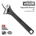 Adjustable Wrench Spanner Shifter - CRV - BAUM - 8". 