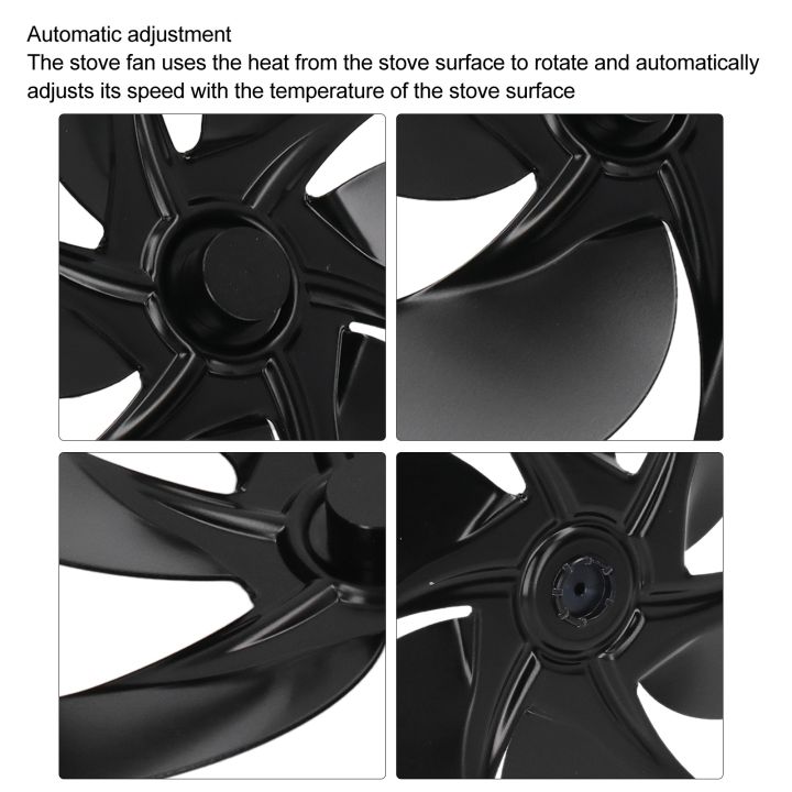 Stove%20Fan%20Blade%20Accessories,%20Easy%20To%20Install%20Aluminum%20Alloy%20Fireplace%20Fan%20Blade%20Replacement%20Black%20for%20Maintain%20-%20Image%206