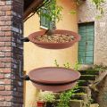 Large Capacity Durable Removable Creative Outdoor Adjustable Bird Feeder Pet Water Feeder Bird Food Trays Bird Bath Bowl. 