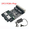 Fiber Optical Ethernet switch Media Converter Single Mode 4 RJ45 and 2 SC fiber Port 10/100M PCBA 2F4E. 