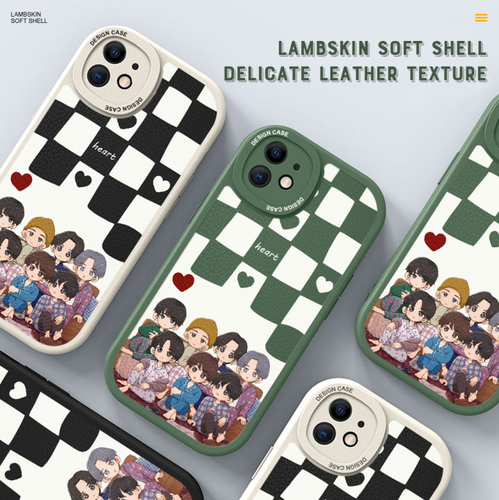 DEL%20for%20OPPO%20F19%20/%20A95%20/%20A74%204G%20Mobile%20Cover%20Boy%20Group%20BTS%20Square%20Phone%20Case%20PU%20Leather%20Soft%20Silicone%20Edge%20Back%20Cover%20-%20Image%203
