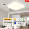 Modern LED Ceiling Lamp 40/50/60W AC85-265V Square LED Panel Ceiling Light for Bedroom Living Room Kitchen Indoor Lighting Fixture. 