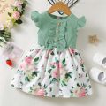 1-5 Years Little Girl Princess Dress Clothing Baby Girl Sleeveless Floral Fashion Dress Children Girl Daily Holiday Clothes. 