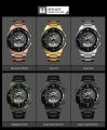 SKMEI Stainless Steel Dual Display Waterproof Watch For Men 1370. 