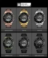 SKMEI Stainless Steel Dual Display Waterproof Watch For Men 1370. 