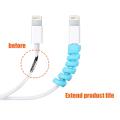 Spiral Charger Cable Protector Data Cable Saver Charging Cord Protective Cable Cover Set. (4 pcs in set). 